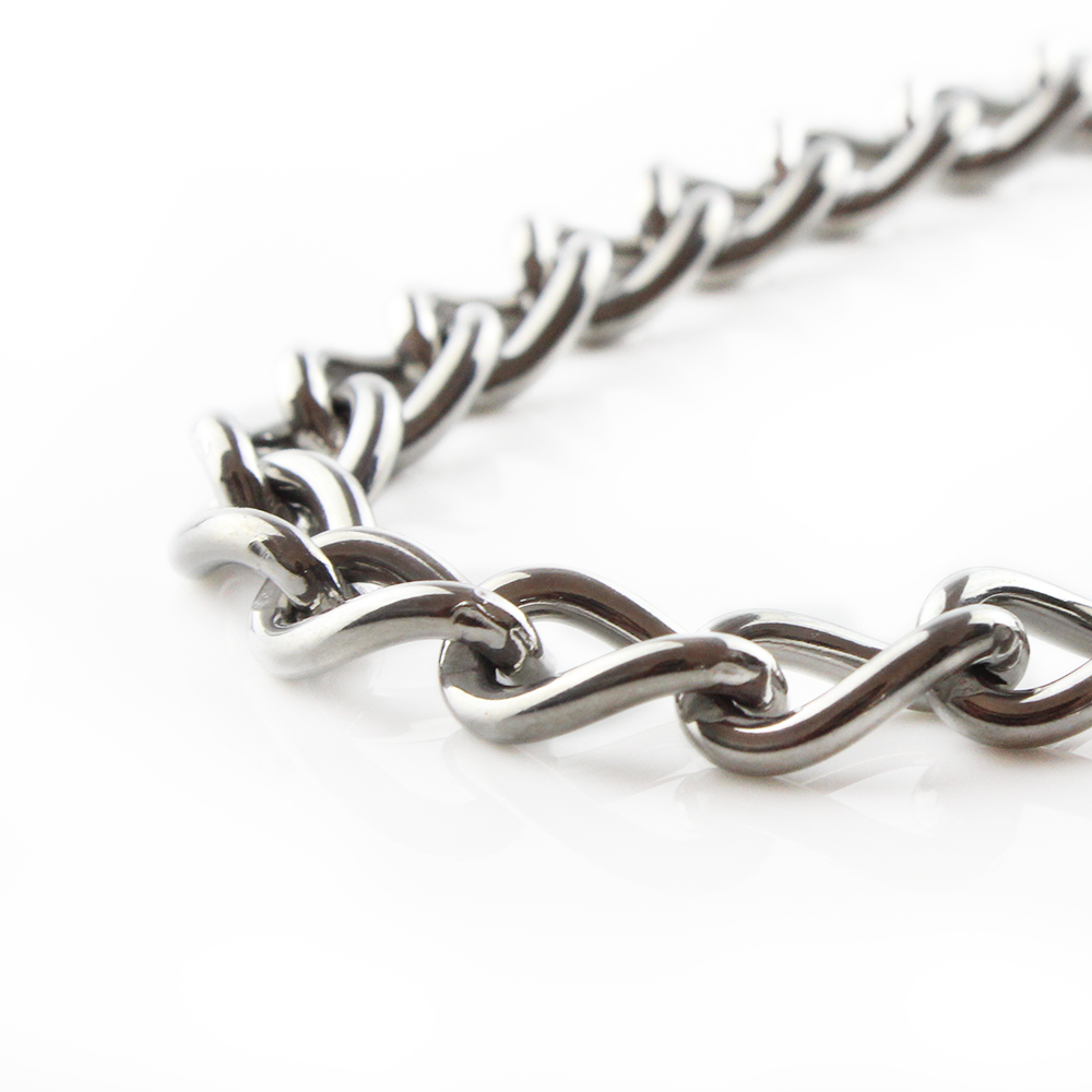 Collar, round links - Stainless steel, 3.0 mm - Image 3