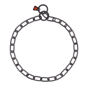 Collar, medium - Stainless steel black, 3.0 mm