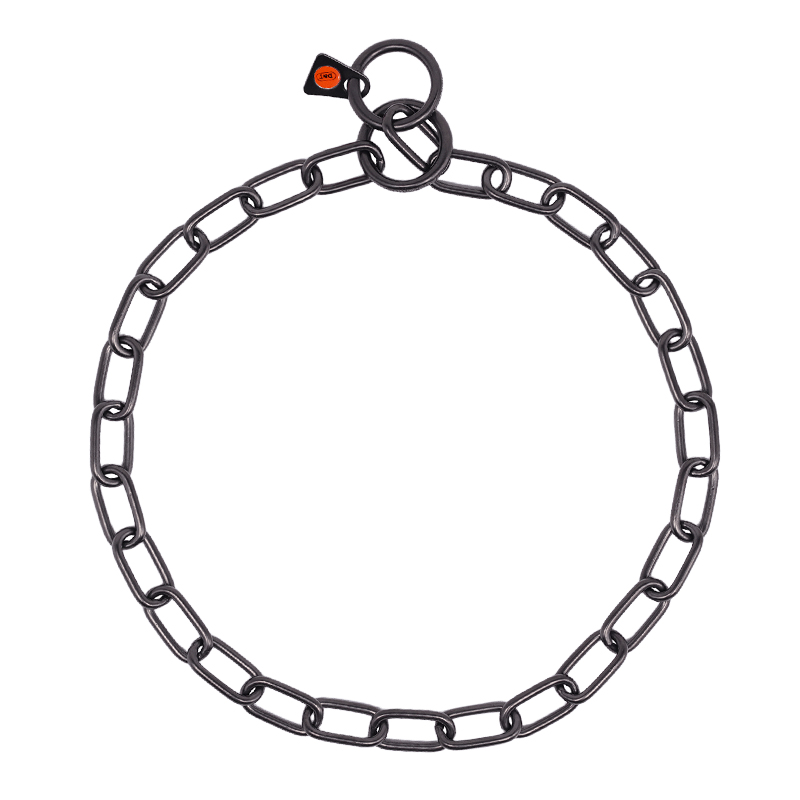 Collar, medium - Stainless steel black, 3.0 mm