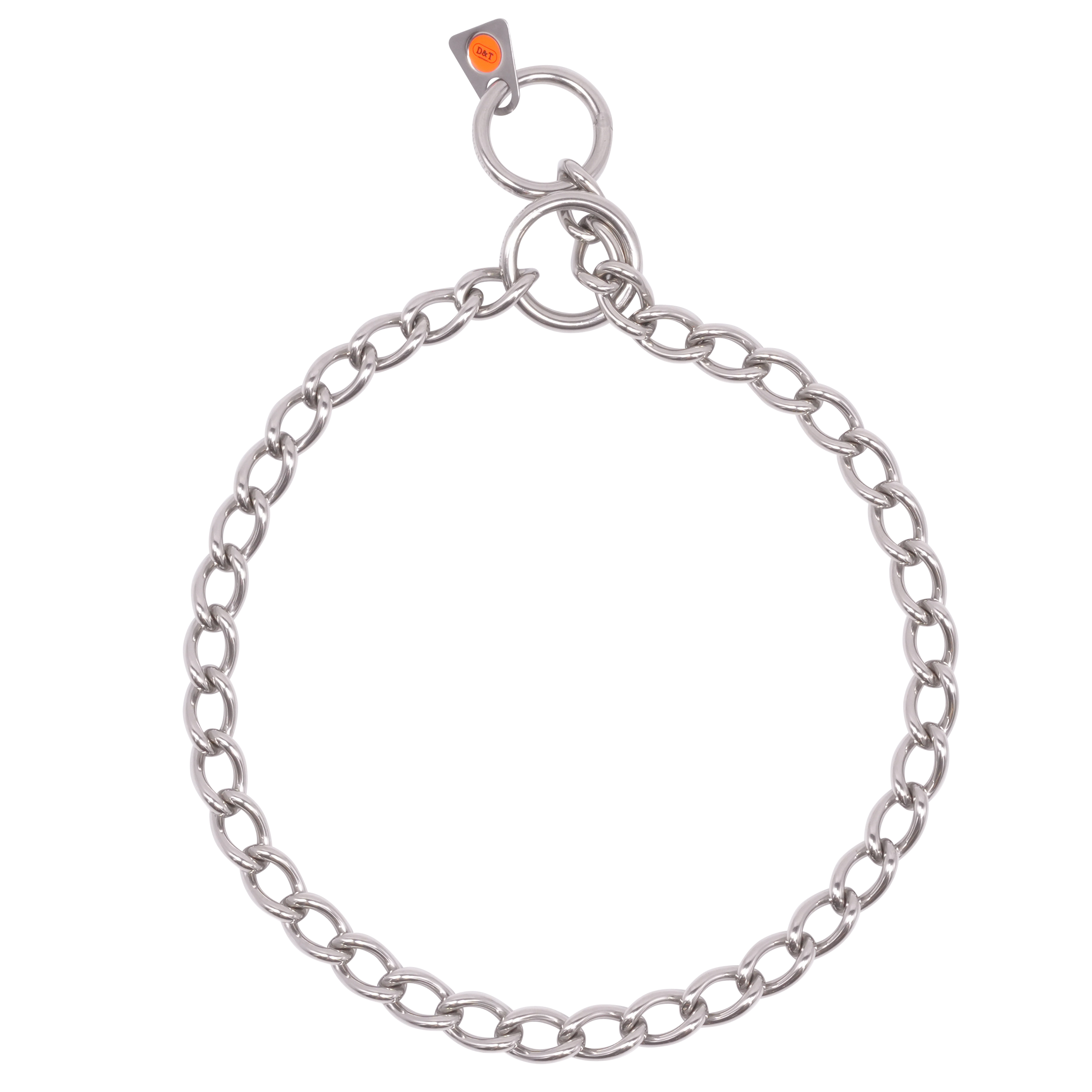 Collar, round links - Stainless steel, 3.0 mm