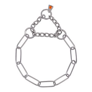 Collar long links with limited traction - Stainless steel, 3.0 mm